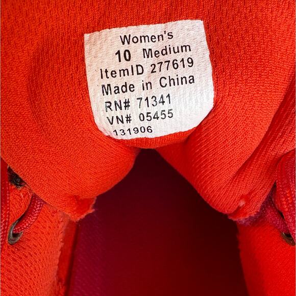 L.L. Bean Red Suede Lifestyle Sneakers for Walking, Light Hiking - size 10 - Picture 3 of 15